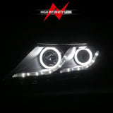 ANZO 2011-2013 Kia Optima Projector Headlights w/ Halo Black (CCFL) ANZO Headlights  AXOPROS