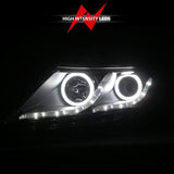 ANZO 2011-2013 Kia Optima Projector Headlights w/ Halo Black (CCFL) ANZO Headlights  AXOPROS
