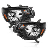 ANZO 2012-2015 Toyota Tacoma Crystal Headlights Black ANZO Headlights  AXOPROS