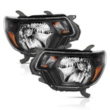 ANZO 2012-2015 Toyota Tacoma Crystal Headlights Black ANZO Headlights  AXOPROS
