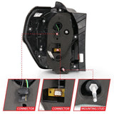 ANZO 2014-2020 Toyota 4Runner T.L Black Housing Smoke Lens Red Light Bar W/Sequential ANZO Tail Lights  AXOPROS