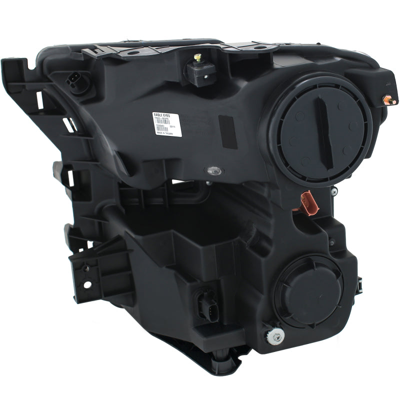 ANZO 2015-2016 Ford F-150 Projector Headlights w/ Plank Style Design Black w/ Amber ANZO Headlights  AXOPROS