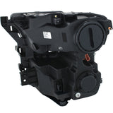 ANZO 2015-2016 Ford F-150 Projector Headlights w/ Plank Style Design Black w/ Amber ANZO Headlights  AXOPROS