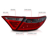 ANZO 2015-2016 Toyota Camry LED Taillights Smoke ANZO Tail Lights  AXOPROS