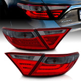 ANZO 2015-2016 Toyota Camry LED Taillights Smoke ANZO Tail Lights  AXOPROS