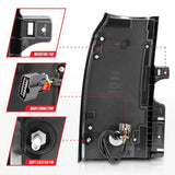 ANZO 2015-2017 GMC Yukon/Yukon XL LED Taillights Black ANZO Tail Lights  AXOPROS