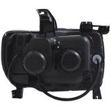 ANZO 2015+ GMC Canyon Projector Headlights w/ Plank Style Design Black w/ Amber ANZO Headlights  AXOPROS