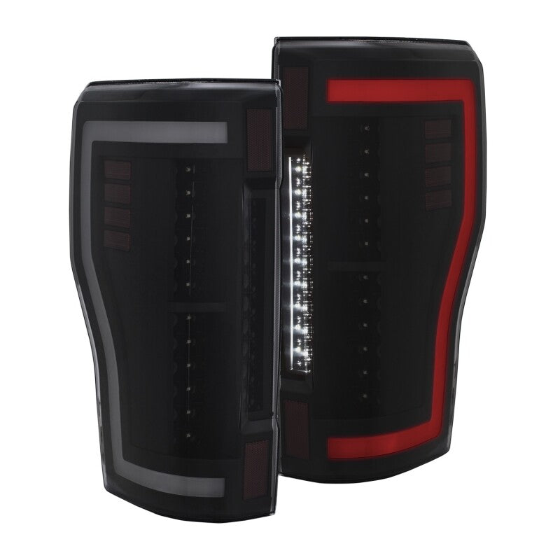 ANZO 2017+ Ford F-250 LED Taillights - Black/Smoke ANZO Tail Lights  AXOPROS