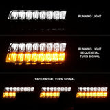 ANZO 2018-2021 Jeep Wrangler LED Side Markers Chrome Housing Smoke Lens w/ Seq. Signal Sport Bulb ANZO Lights Corner  AXOPROS