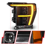 ANZO 21-23 Ford F-150 (w/Factory Halogen) Z-Series Full LED Proj Headlights - Driver Side ONLY ANZO Headlights  AXOPROS