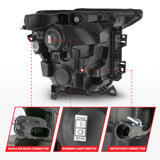 ANZO 21-23 Ford F-150 (w/Factory Halogen) Z-Series Full LED Proj Headlights - Driver Side ONLY ANZO Headlights  AXOPROS
