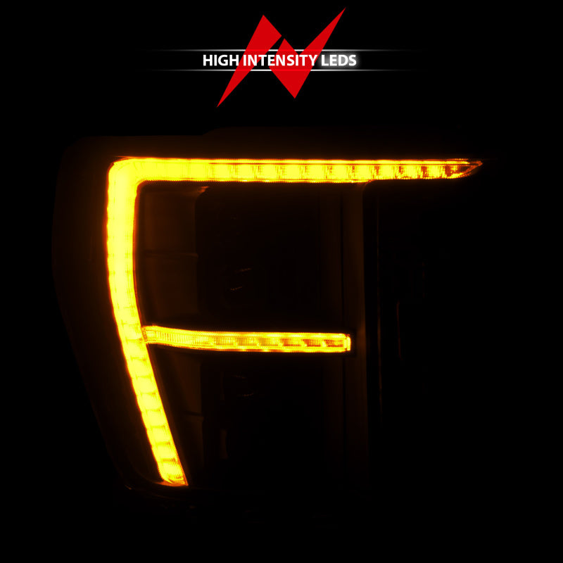 ANZO 21-23 Ford F-150 (w/Factory Halogen) Z-Series Full LED Proj Headlights - Pass. Side ONLY ANZO Headlights  AXOPROS
