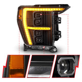 ANZO 21-23 Ford F-150 (w/Factory Halogen) Z-Series Full LED Proj Headlights - Pass. Side ONLY ANZO Headlights  AXOPROS