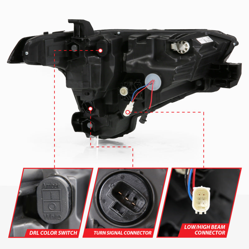 ANZO 22-24 Toyota Tundra (w/Factory LED Refl.) Z-Series Full LED Proj Headlights - Driver Side ONLY ANZO Headlights  AXOPROS