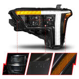 ANZO 22-24 Toyota Tundra (w/Factory LED Refl.) Z-Series Full LED Proj Headlights - Pass. Side ONLY ANZO Headlights  AXOPROS