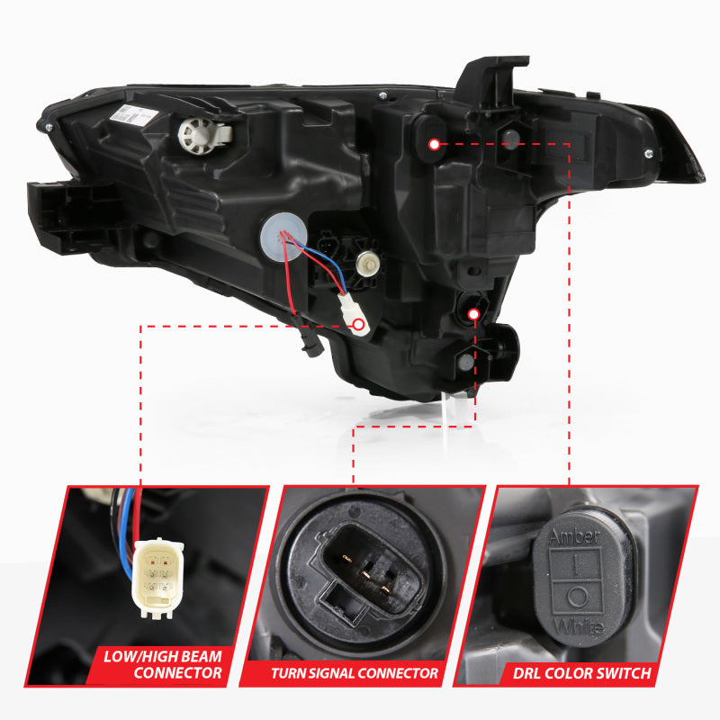 ANZO 22-24 Toyota Tundra (w/Factory LED Refl.) Z-Series Full LED Proj Headlights - Pass. Side ONLY ANZO Headlights  AXOPROS