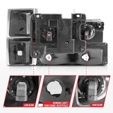 ANZO 88-98 Chevrolet C1500 Crystal Headlights Black ANZO Headlights  AXOPROS