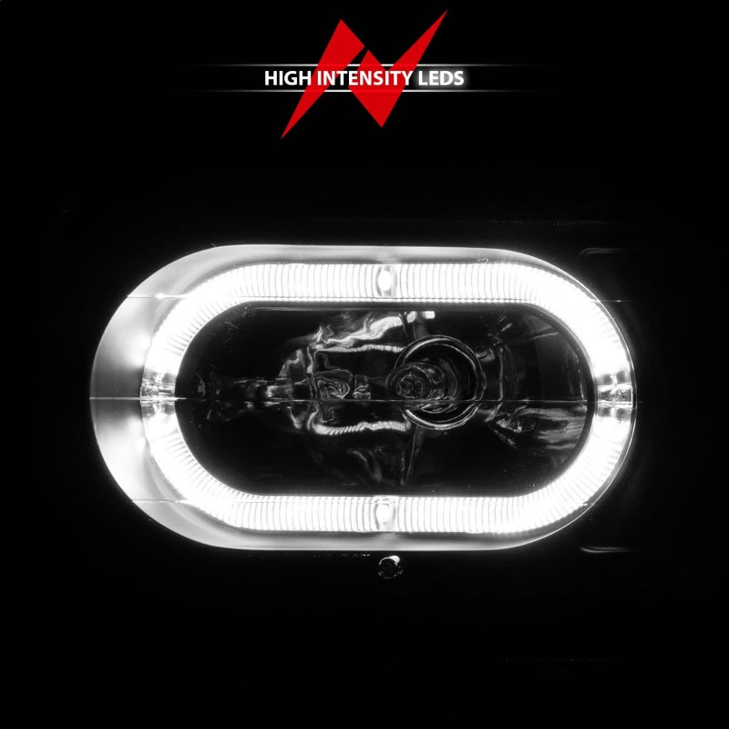 ANZO 88-98 Chevrolet C1500 Crystal Headlights Black Housing w/ Signal and Side Marker Lights ANZO Headlights  AXOPROS