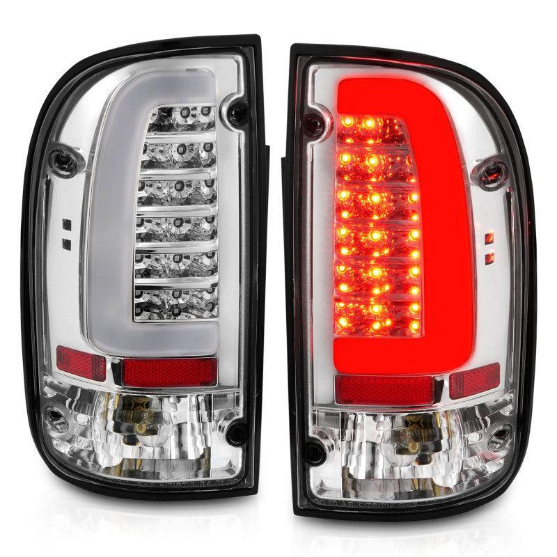 ANZO 95-00 Toyota Tacoma LED Taillights Chrome Housing Clear Lens (Pair) ANZO Tail Lights  AXOPROS
