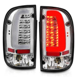 ANZO 95-00 Toyota Tacoma LED Taillights Chrome Housing Clear Lens (Pair) ANZO Tail Lights  AXOPROS