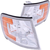 ANZO Corner Lights 1994-1997 Honda Accord Euro Corner Lights Chrome w/ Amber Reflector ANZO Lights Corner  AXOPROS