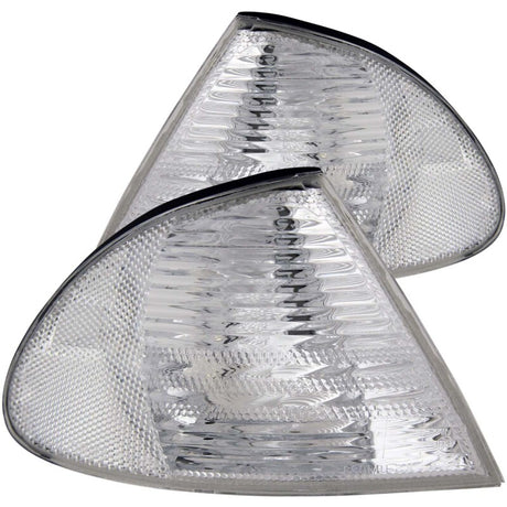 ANZO Corner Lights 1999-2001 BMW 3 Series E46 Euro Corner Lights Chrome ANZO Lights Corner  AXOPROS