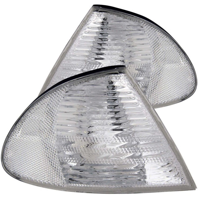 ANZO Corner Lights 1999-2001 BMW 3 Series E46 Euro Corner Lights Chrome ANZO Lights Corner  AXOPROS