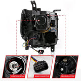 ANZO GMC SIERRA 1500 14-15 2500H/15-19 Projector Headlight Plank Style Black w/ Switchback (Halogen) ANZO Headlights  AXOPROS