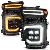 ANZO Z-Series 20-23 Chevy Silverado 2500/3500 Z-Series Full LED Proj Headlights Black - Driver Side ANZO Headlights  AXOPROS