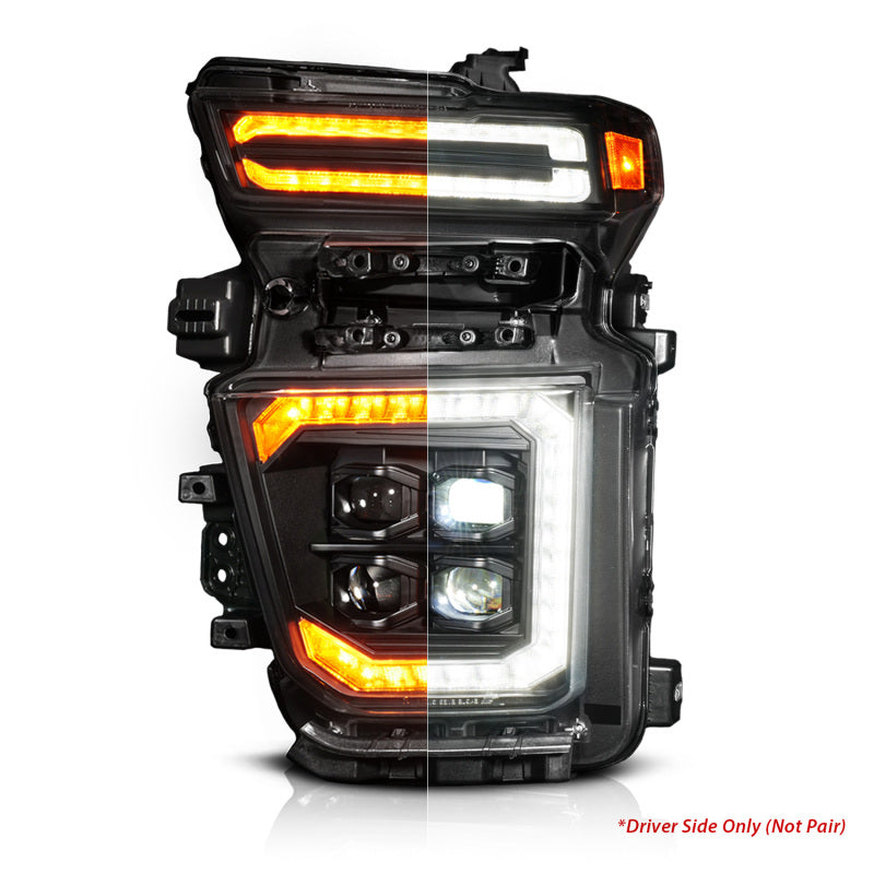 ANZO Z-Series 20-23 Chevy Silverado 2500/3500 Z-Series Full LED Proj Headlights Black - Driver Side ANZO Headlights  AXOPROS