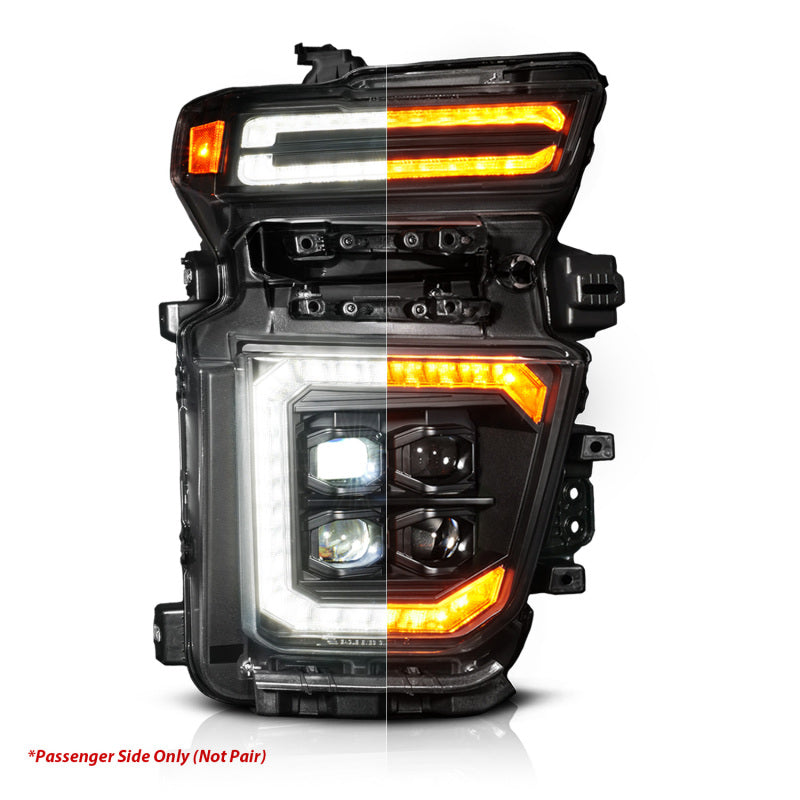 ANZO Z-Series 20-23 Chevy Silverado 2500/3500 Z-Series Full LED Proj Headlights Black - Pass. Side ANZO Headlights  AXOPROS