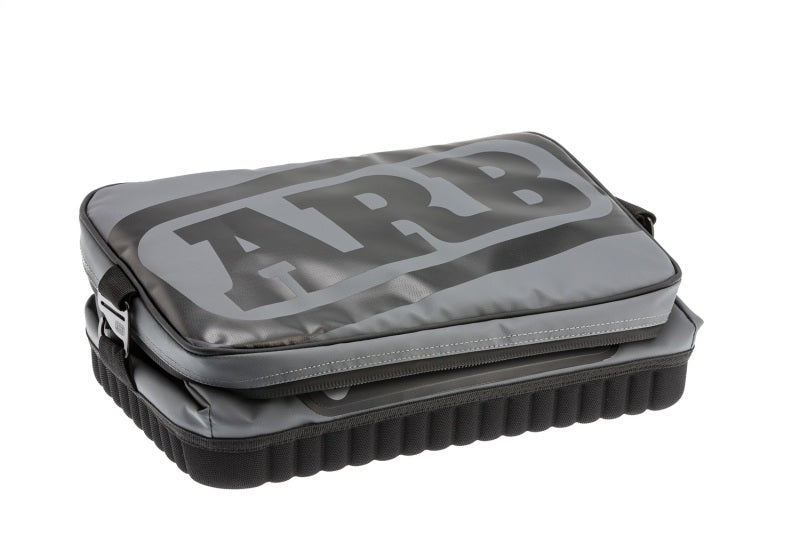ARB Cooler Bag Charcoal w/ Red Highlights 15in L x 11in W x 9in H Holds 22 Cans ARB Tow Straps  AXOPROS