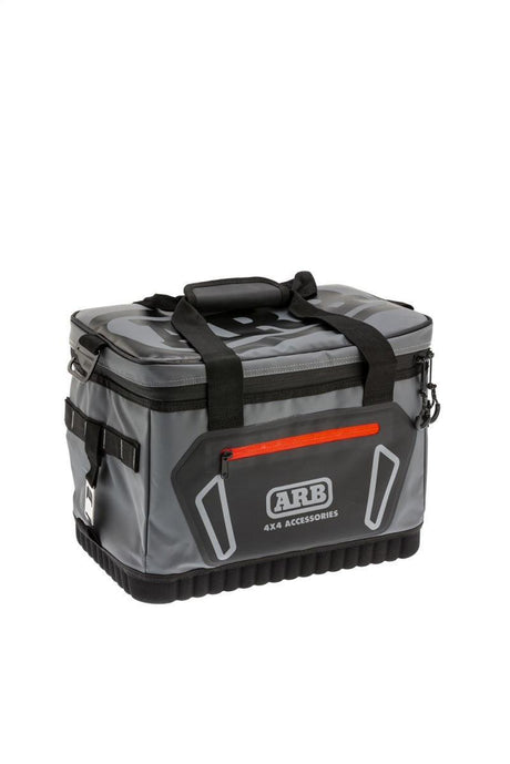 ARB Cooler Bag Charcoal w/ Red Highlights 15in L x 11in W x 9in H Holds 22 Cans ARB Tow Straps  AXOPROS