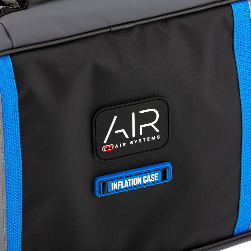 ARB Inflation Case Black Finish w/ Blue Highlights PVC Material Reflective Strips ARB Tow Straps  AXOPROS