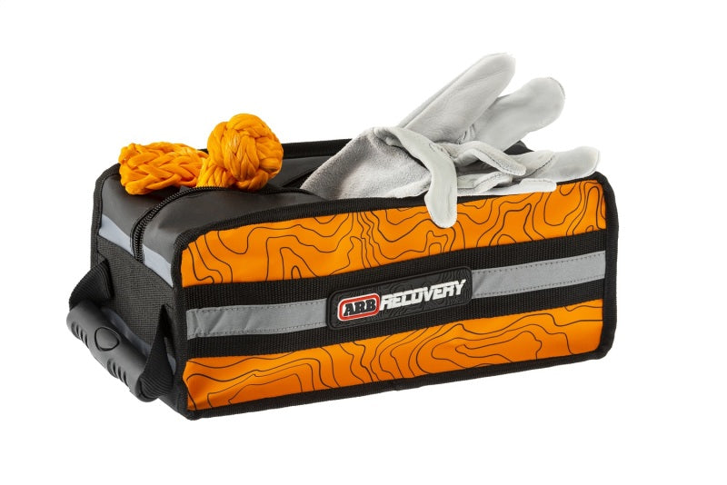 ARB Micro Recovery Bag Orange/Black Topographic Styling PVC Material ARB Tow Straps  AXOPROS