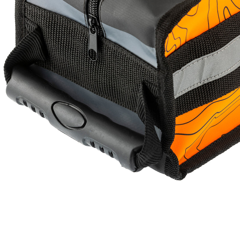 ARB Micro Recovery Bag Orange/Black Topographic Styling PVC Material ARB Tow Straps  AXOPROS