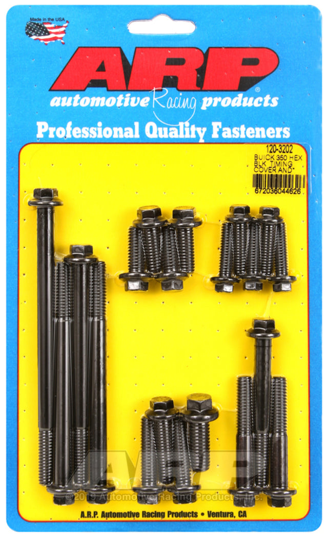 ARP Buick 350 Timing Cover and Water Pump Hex Bolt Kit ARP Hardware Kits - Other  AXOPROS