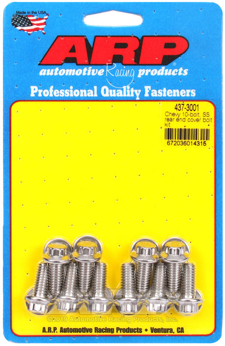 ARP Chevy 10-Bolt SS Rear End Cover Bolt Kit ARP Main Stud & Bolt Kits  AXOPROS