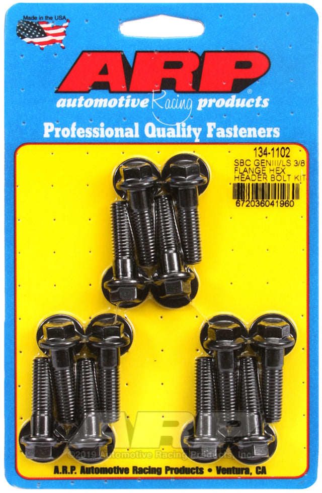 ARP Chevy LS 3/8in Flange Hex Header Bolt Kit ARP Hardware Kits - Other  AXOPROS