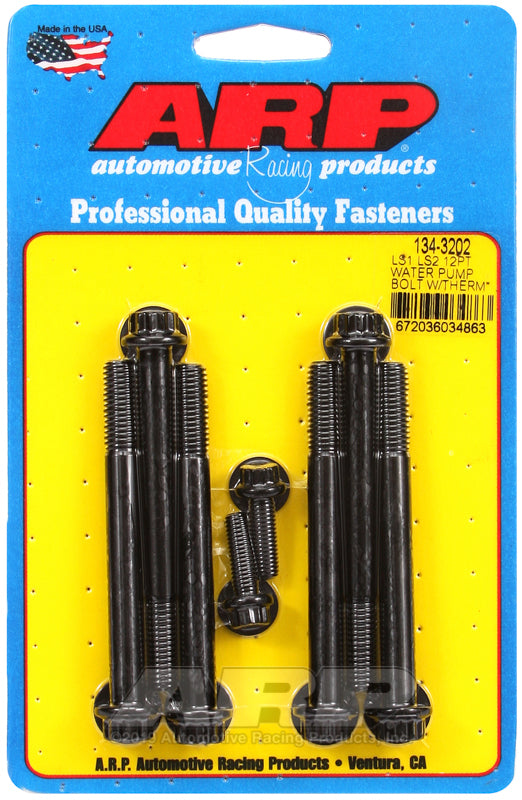 ARP LS1 LS2 12pt Water Pump Bolts w/ Thermostat Housing Bolts Kit ARP Hardware Kits - Other  AXOPROS