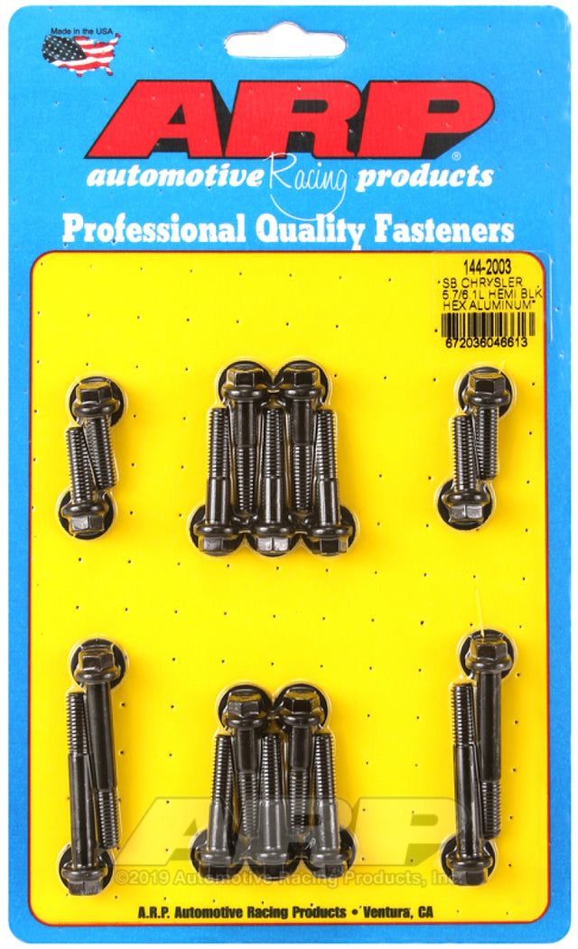 ARP Small Block Chrysler 5.7/6.1L Hemi Hex Aluminum Intake Manifold Bolt Kit ARP Hardware Kits - Other  AXOPROS