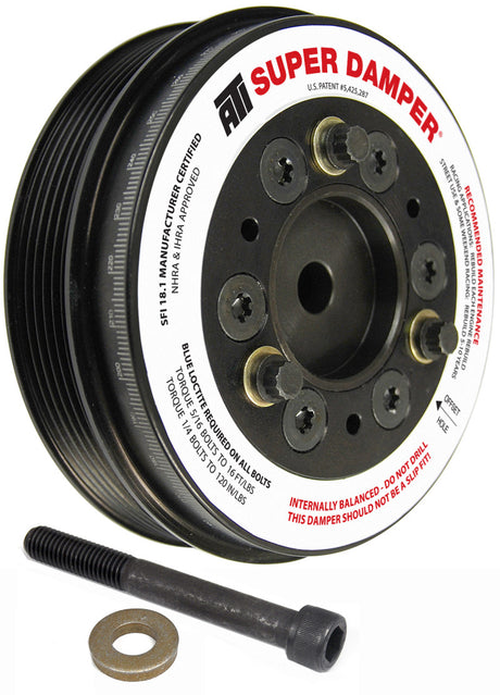 ATI Damper - 5.74in - Alum - 6 Grv - Mini Cooper S - 1.6L - 2 Percent OD - 1Pc ATI Crankshaft Dampers  AXOPROS