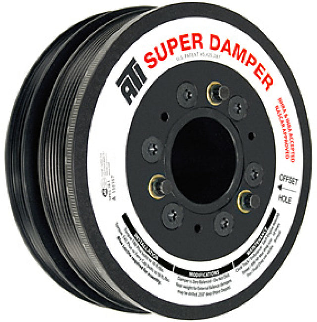 ATI Damper - 6.78in - Alum - 6 Grv - 10 Percent UD - LS1/LS2 - F & V Body - No A/C - 3 Ring ATI Crankshaft Dampers  AXOPROS
