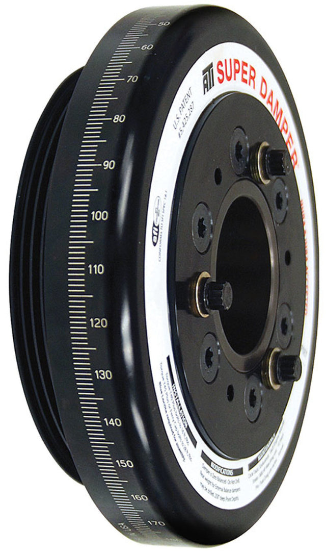 ATI Damper - 7.074in - Alum - Honda D - 4 Grv Rear Alum uminum Pulley - 10 Percent Underdrive ATI Crankshaft Dampers  AXOPROS