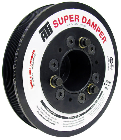 ATI Damper - 7.48in - Alum - 6 Grv - Dodge - 05-10 - 17 Per OD - Non VVT 6.1L/392/426 - 3 Ring ATI Crankshaft Dampers  AXOPROS