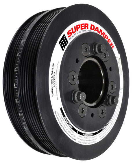 ATI Damper - 7.48in - Alum - 6/4 Grv - 2016+ Chevy Camaro LT1/LT4 Wet Sump - (Excl SC Pulley) ATI Crankshaft Dampers  AXOPROS