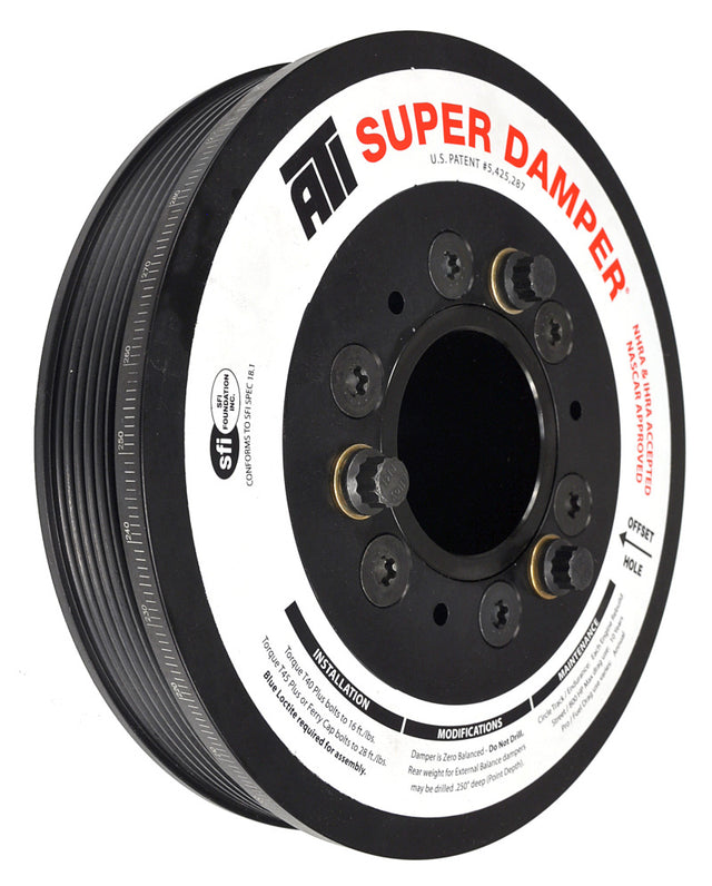 ATI Damper - 7.48in - Alum LW - 6 Grv - LS1/LS2 - F & V Body - No A/C - 3 Ring ATI Crankshaft Dampers  AXOPROS