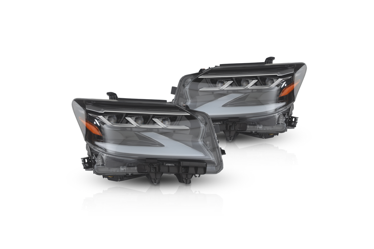 Attica LED Projector Headlight W-Sequential Turn Signal Attica 4x4 Headlight Set  AXOPROS