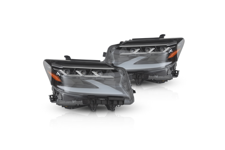 Attica LED Projector Headlight W-Sequential Turn Signal Attica 4x4 Headlight Set  AXOPROS