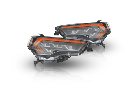 Attica LED Projector Headlight W-Sequential Turn Signal Attica 4x4 Headlight Set  AXOPROS